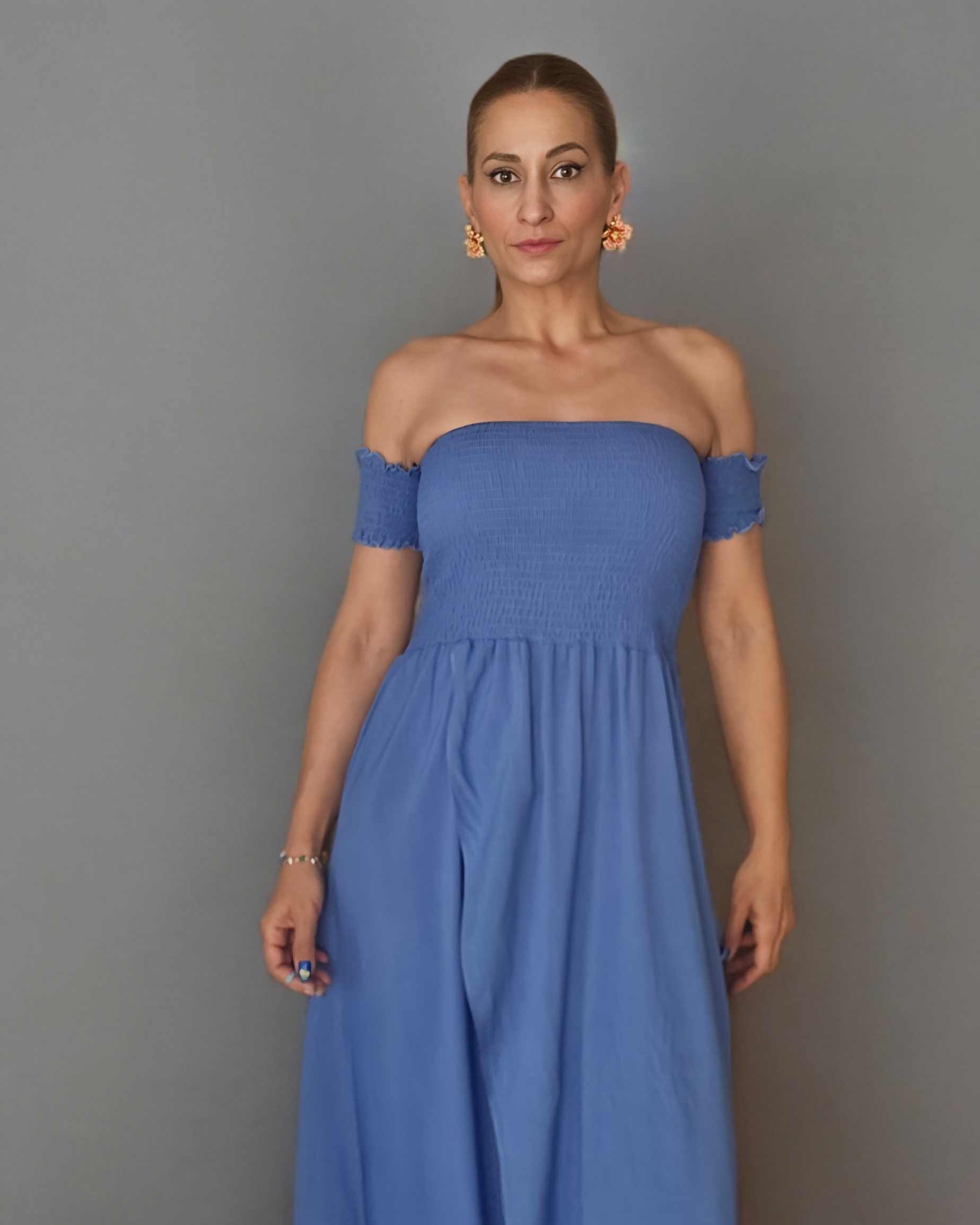 Vestido Drapeado Viscosa -5 Colores