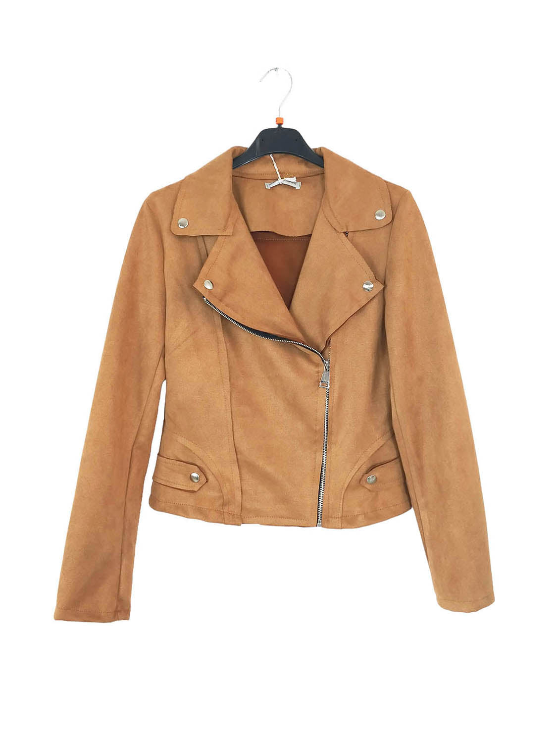 Chaqueta Biker Ante Cremallera-4 Colores