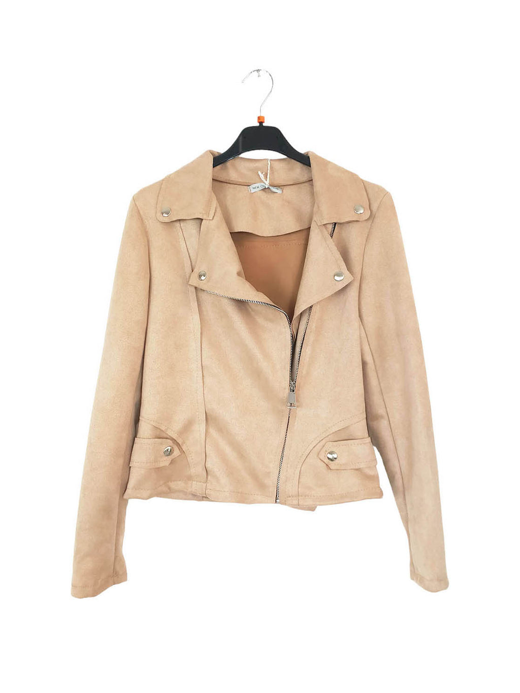 Chaqueta Biker Ante Cremallera-4 ColoresChaqueta gamuza Biker ¡Completa tu look con estilo con la chaqueta biker de antelina con cremallera! Con su estilo moderno y tendencia esta temporada, esta chaqueta está disponible en 4 colores y 2 tallas (S/M, L/ X