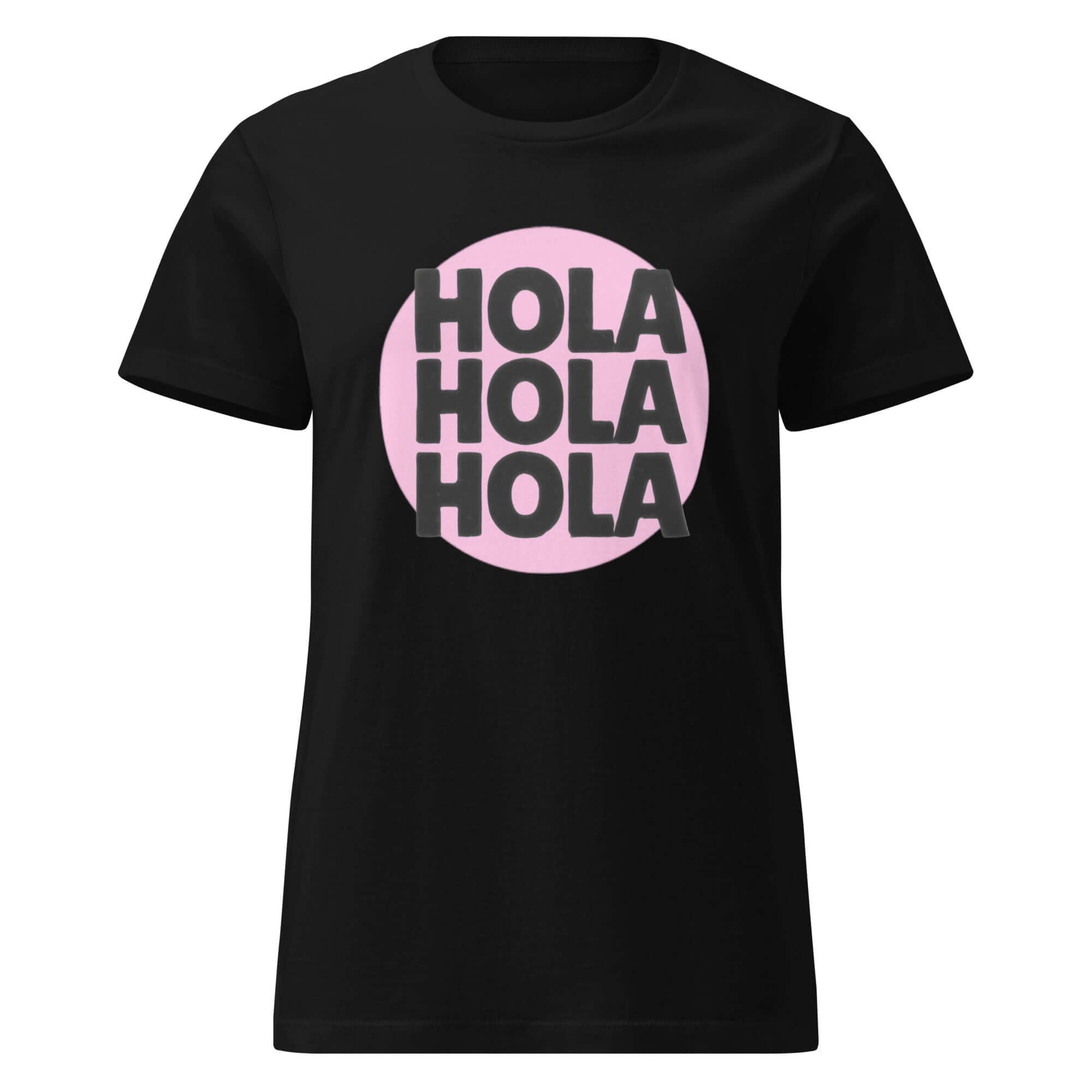 Camiseta básica para mujer Hola Hola HolaEsta camiseta semiajustada se extiende por el cuerpo y da un aspecto favorecedor sin sentirse apretada. El tejido suave y ligero hace que sea fácil de llevar sola o debajo de una chaqueta. • Algodón 100% hilado en
