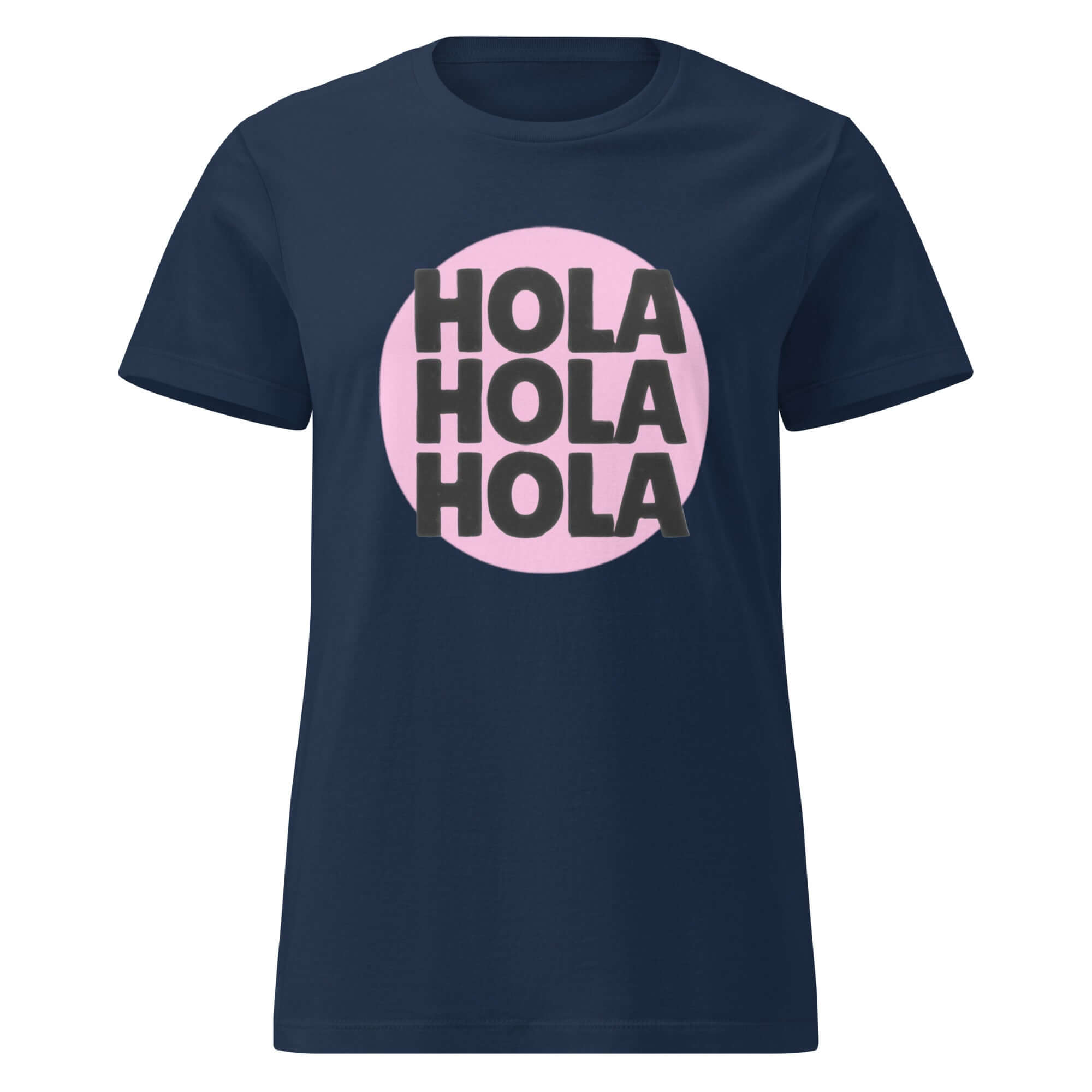 Camiseta básica para mujer Hola Hola HolaEsta camiseta semiajustada se extiende por el cuerpo y da un aspecto favorecedor sin sentirse apretada. El tejido suave y ligero hace que sea fácil de llevar sola o debajo de una chaqueta. • Algodón 100% hilado en