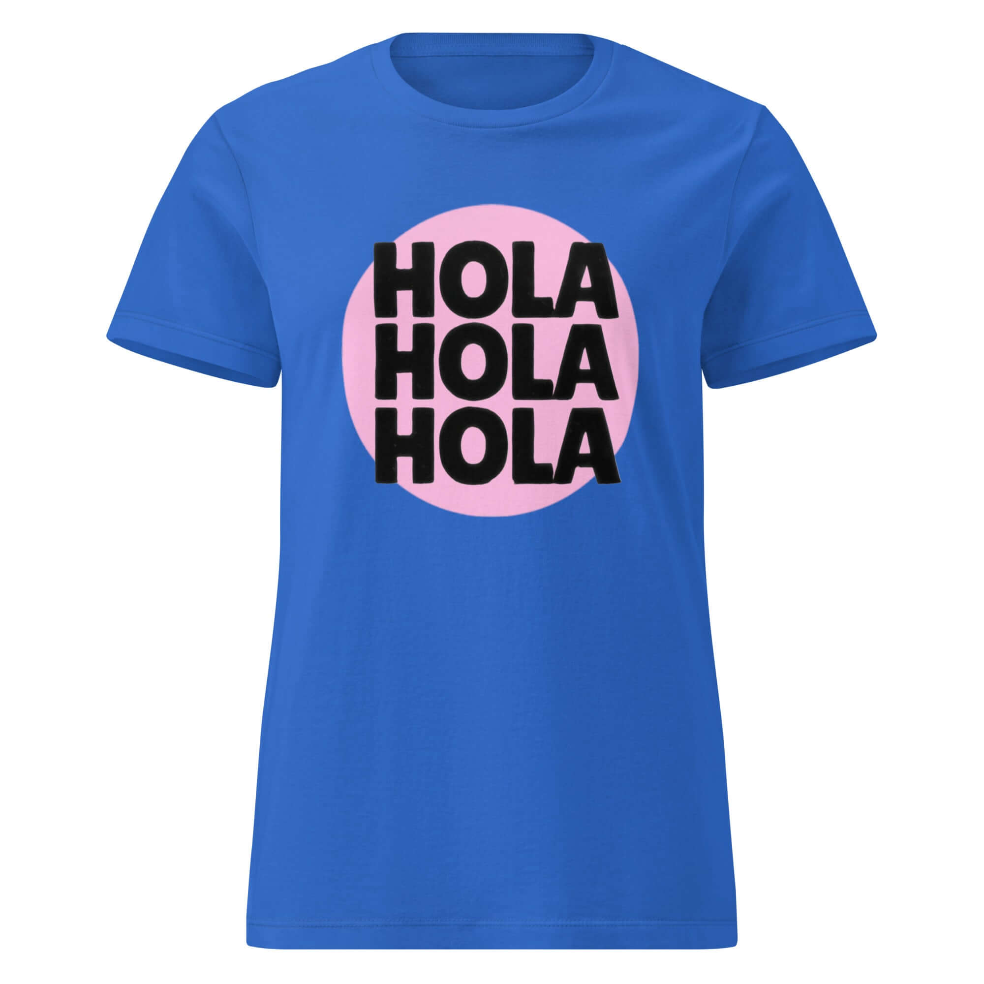 Camiseta básica para mujer Hola Hola HolaEsta camiseta semiajustada se extiende por el cuerpo y da un aspecto favorecedor sin sentirse apretada. El tejido suave y ligero hace que sea fácil de llevar sola o debajo de una chaqueta. • Algodón 100% hilado en