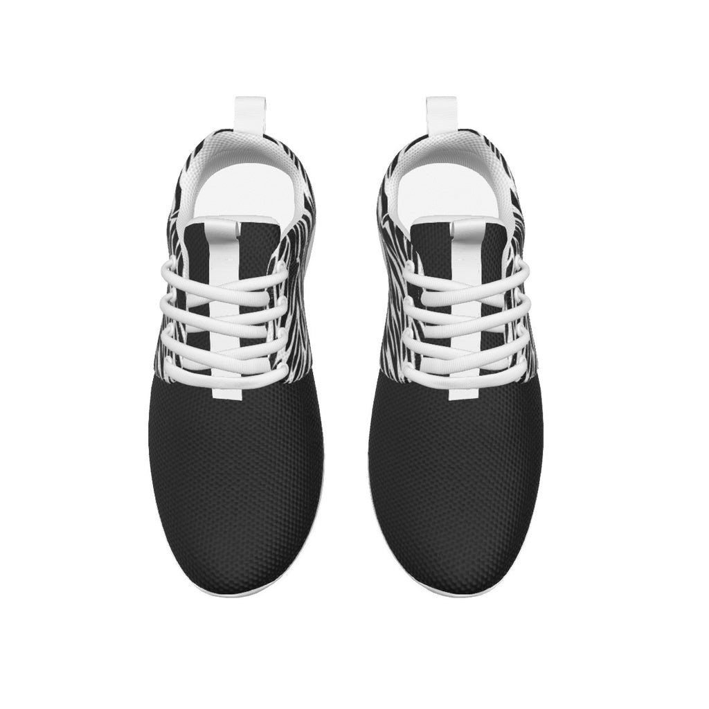 Zapatillas Running T.O.S.- Colección Zebra Lovers- Tallas 35/45Deportivas unisex animal print cebra. Parte superior de malla transpirable; Tela suave y transpirable. La parte superior está hecha de malla y la suela está hecha de EVA. Antideslizante, liger