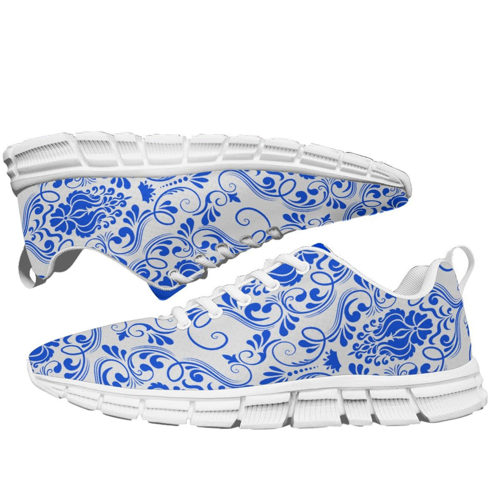 Deportivas Estampado Azul | Woman Sneakers PrintZapatillas de mujer exclusivas Parte superior de malla transpirable; Tejido suave. Con cierre de cordones clásico Antideslizante La parte superior está hecha de lona transpirable y la suela es de goma. Diseñ