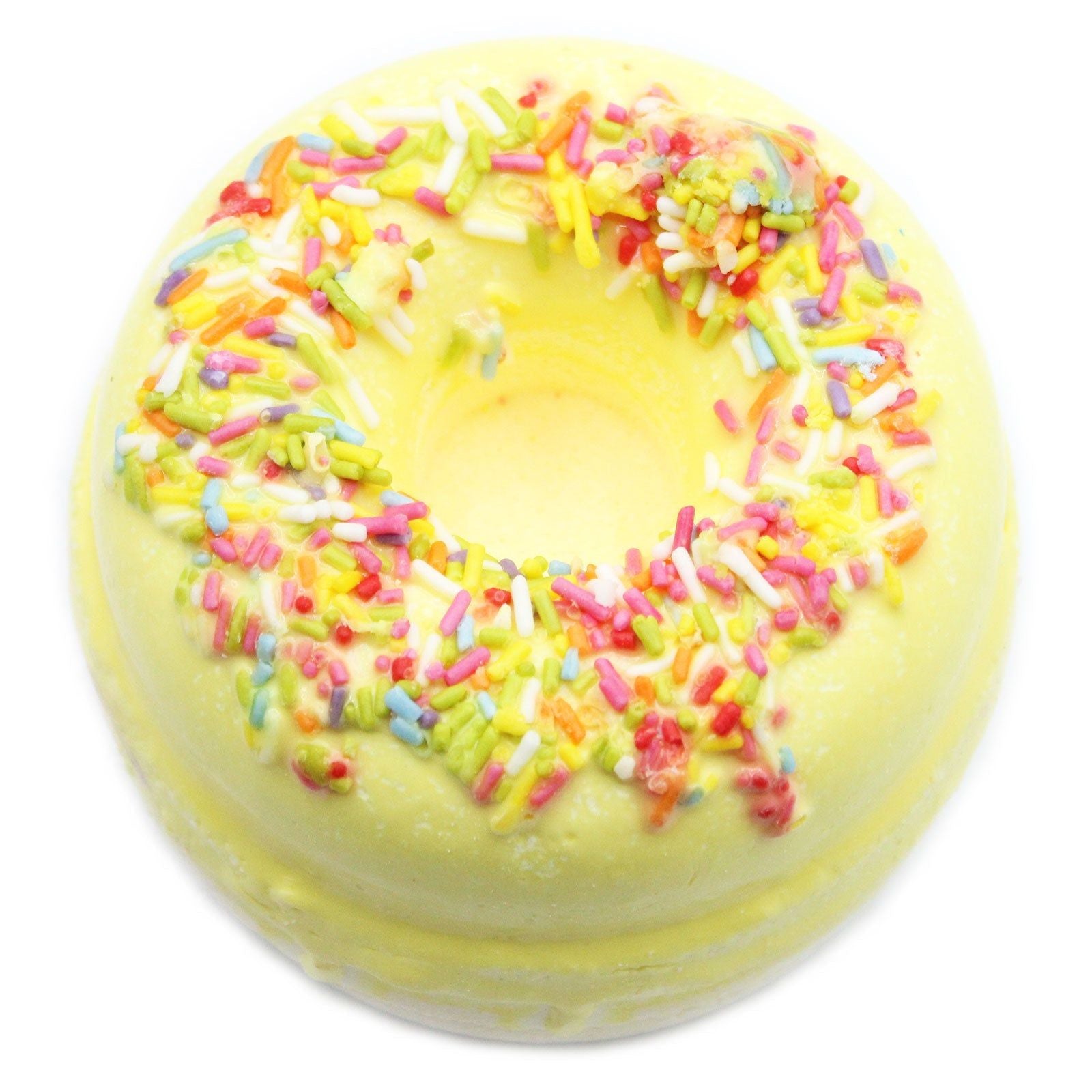 Bomba de baño "Donuts" LimónBomba de baño original Donuts ¡Bañarse es aún más divertido con nuestras coloridas y deliciosas donas de baño! Disponibles en 4 fragancias con un olor increíblemente delicioso, son una gran idea de regalo para cumpleaños, Navid