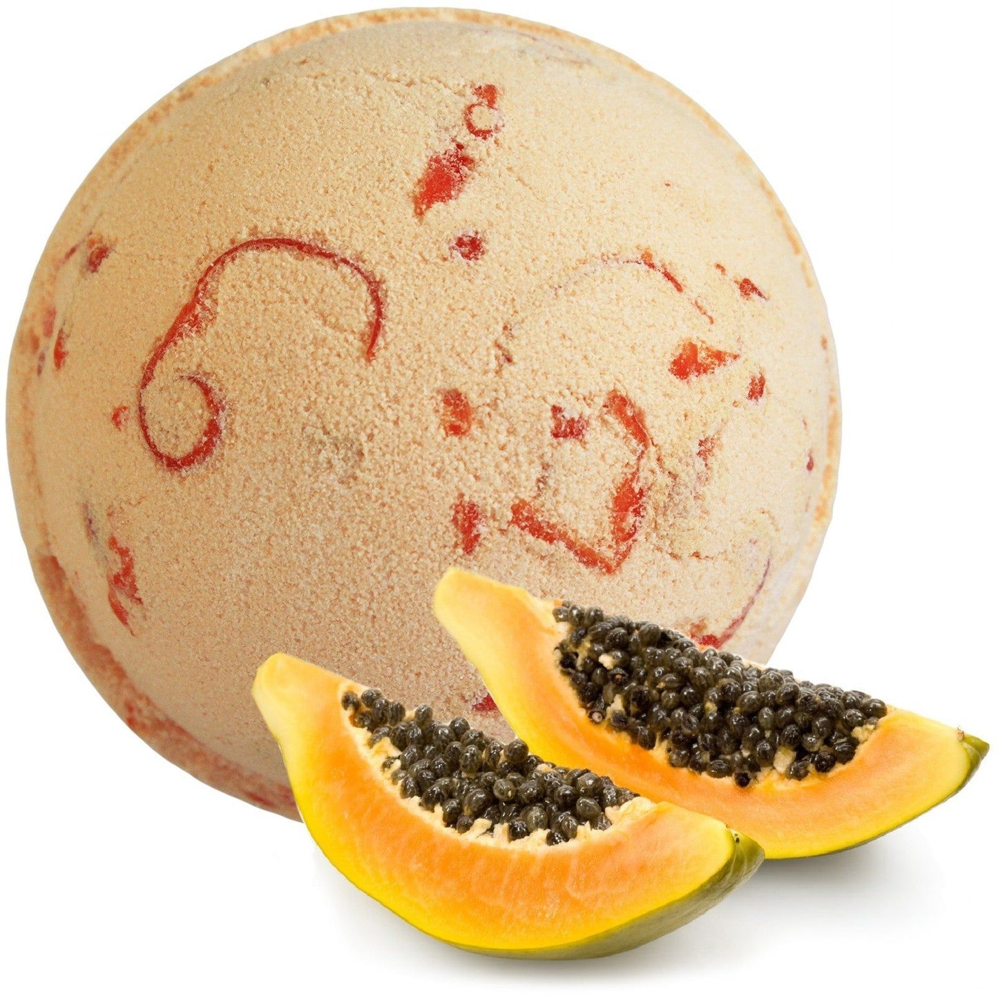 Bomba de baño Tropical Papaya  XL-badebomb,badekugeln,bath bomb,bomba de baño,bomba donuts,dona badebomb,donna badebomb,donna badekugel,donuts,frizz bomb