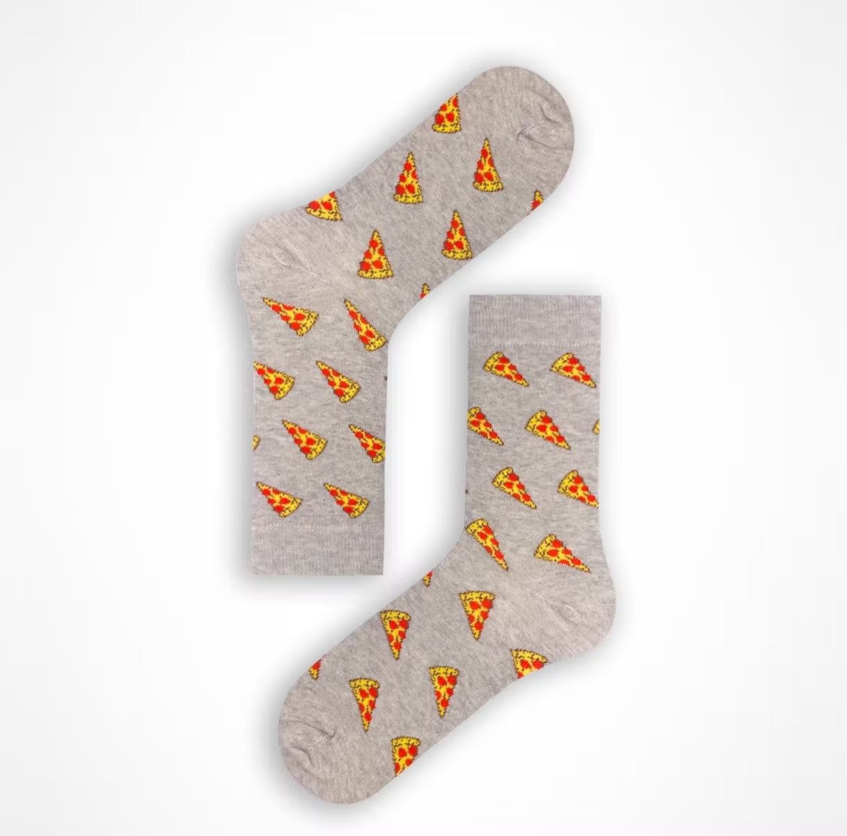 Set calcetines divertidos Pizza unisexSet de regalo de calcetines de pizza unisex Se adapta a tallas de hombre y mujer UK - 6 - 114 pares de calcetines divertidos de algodón en caja de regalo Composición de fibra: Grey Marl: 55% Algodón, 20% Poliamida, 23