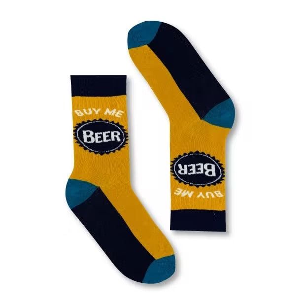 cadeau de noel homme drôles de chaussettes à bière originales. chaussettes drôles suisse. boutique suisse online . 