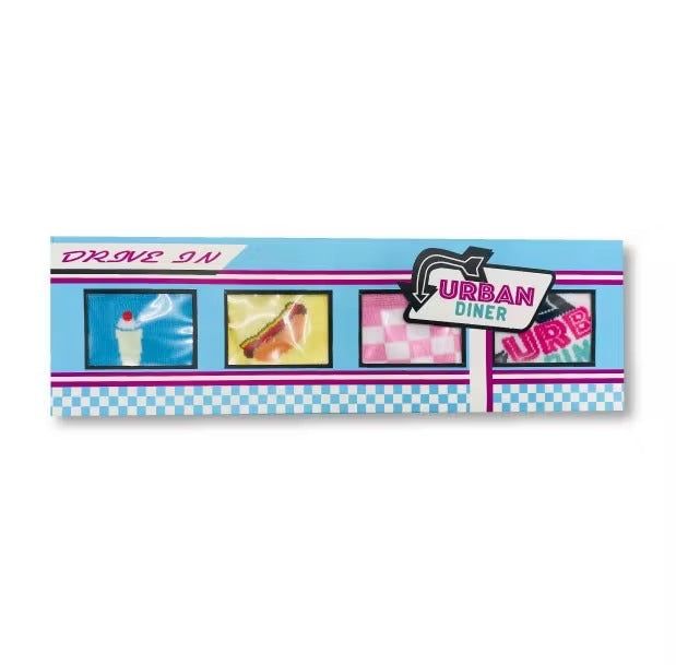 Set Calcetines Cena Urbana- Limitados | Bedrucken SockenSet de calcetines Cena Urbana Set de regalo con diseños divertidos. Regalo ideal para navidad, cumpleaños... 4 pares de calcetines de algodón en caja de regaloDimensiones (en el embalaje): 33 x 10 x