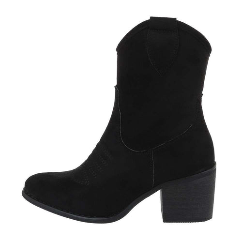 Botin Cowboy Ante Negro- N°36Botín Cowboy Ante Negro Si hay un calzado que esta en tendencia, son los botines y botas estilo cowboy. Este botín cowboy resulta muy practico y comodo para todos tus outfits. Ya sea con un vestido o unos jeans acertaras segur