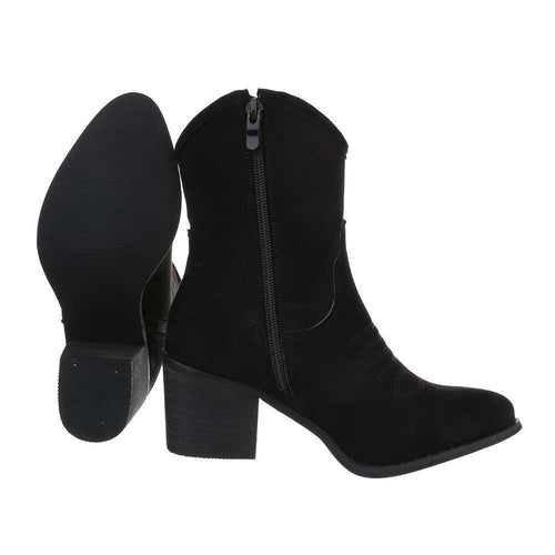Botin Cowboy Ante Negro- N°36Botín Cowboy Ante Negro Si hay un calzado que esta en tendencia, son los botines y botas estilo cowboy. Este botín cowboy resulta muy practico y comodo para todos tus outfits. Ya sea con un vestido o unos jeans acertaras segur