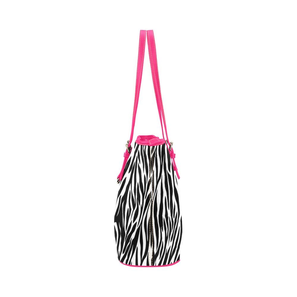 canvas tote bag grosse animal-print-umhänetache leopard zebra handtaschen für damen.  Boutique animal print onlineBolso-rosa-online-cebra