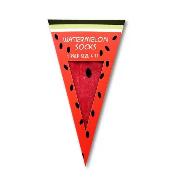 Calcetines Sandia- Fresh VibesRegalo Original Calcetines Sandia Regalo con diseños divertidos. Regalo ideal para navidad, cumpleaños... Set de regalo de calcetines unisex con rodajas de sandíaSe adapta a tallas de hombre y mujer UK - 6 - 111 par de calcet