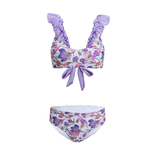 Badeanzug Damen sexy blumen violette weiss bikini sommer 2023 frauen - Sommerkleid strand Kleider. the original shop - kauf auf rechnung klarna