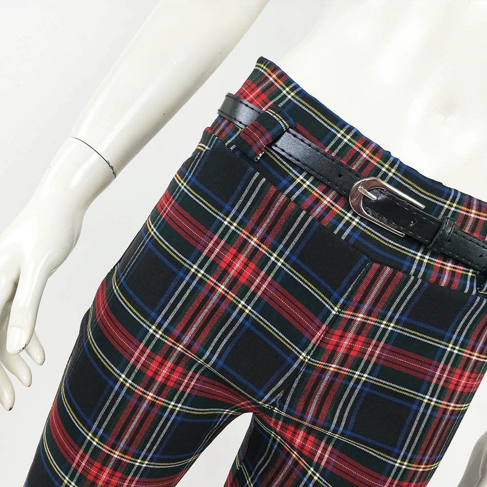 Pantalón elástico Tartan-