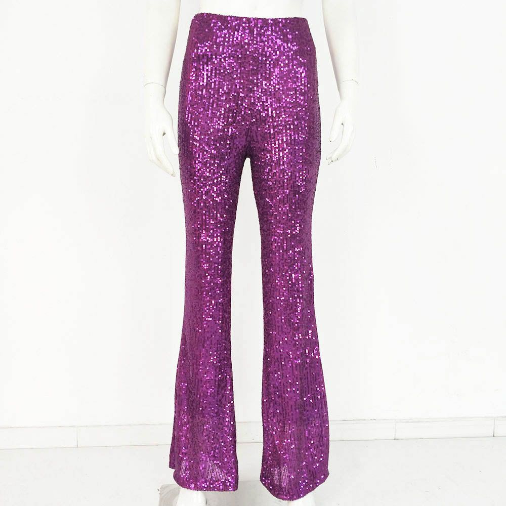 Pantalón Lentejuelas Shine | Party Pailletten HosenPantalón de fiesta lentejuelas El brillo se adueña estas navidades de nuestros looks mas fiesteros. Pantalón acampanado con lentejuela Elástico No pica Talla S/ L (36/40) Envío: Europa 5/9 días Suiza 2/4
