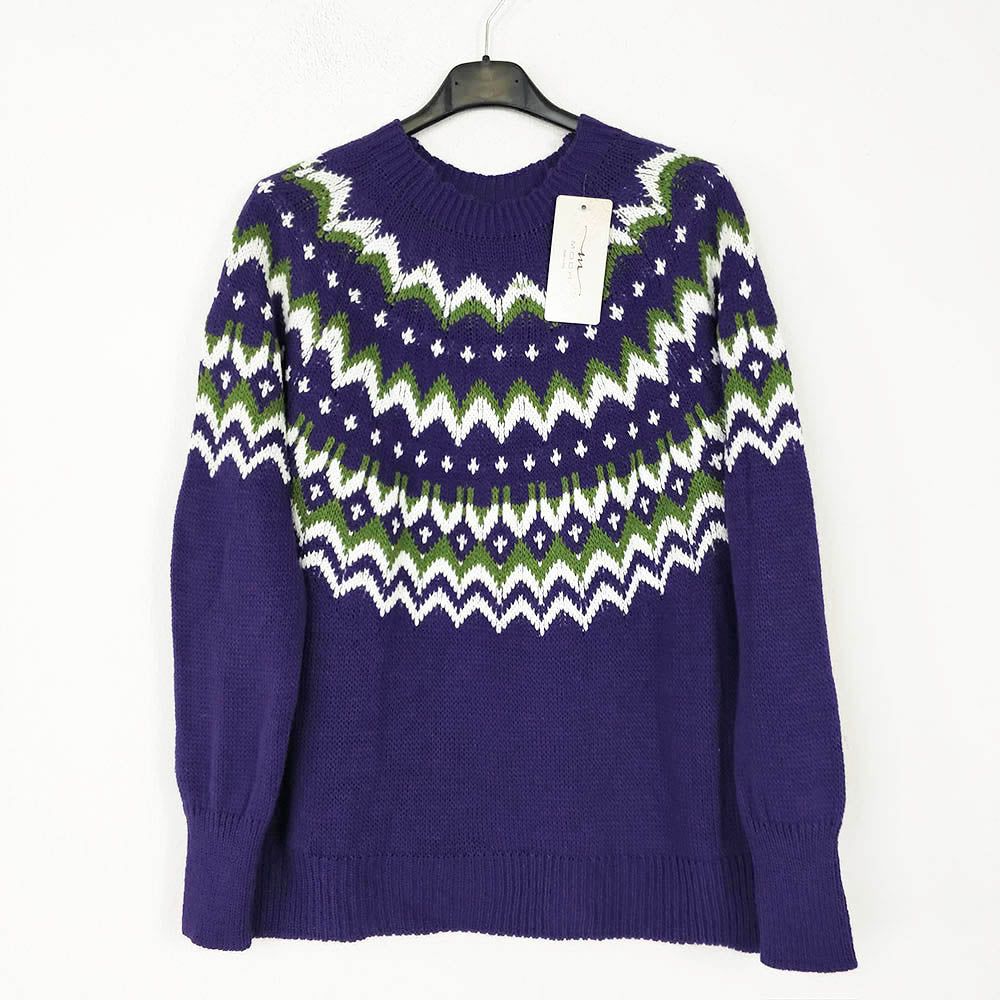 Jersey Nórdico 3 Colores | Winter Pullover NorwegermusterJersey estampado nórdico| Winterpullover Damen Norwegermuster Jersey con cenefa de estampado nórdico, puños ajustados acanalados y cuello redondeado. Textura suave y cómoda. No pica Talla unica S/L