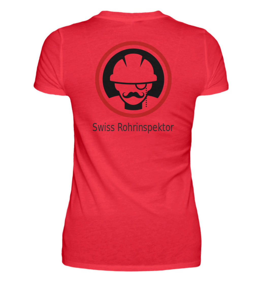Swiss Rohr Inspektor - Women V-Neck ShirtThis cool design is a great alternative to the everyday standard. This women v-neck shirt is also perfect as a gift. T.O.S. stands for high quality goods at the highest level. Productdetails: * Women V-Neck Shirt *
