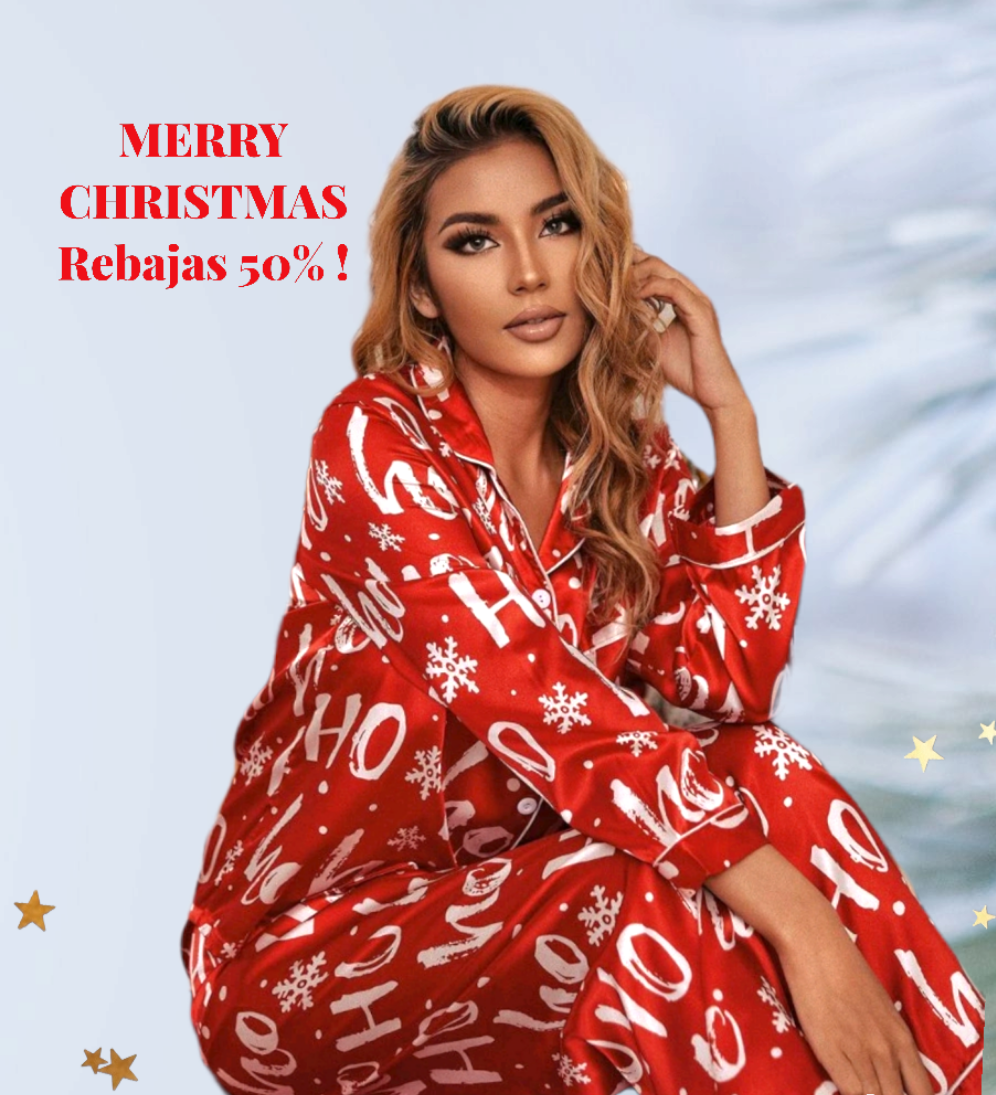 Pijama Navidad HoHoHo- ultimo XLÚltimo talla XL Pijama con estampado navideño. Tacto raso . Botones delanteros y cintura elástica Ideal para regalar en navidades! Guía de tallas: XL: Pecho 116cm ; Cintura 78-110cm ; Caderas 124cm. Envío: 24/48 horas Suiza