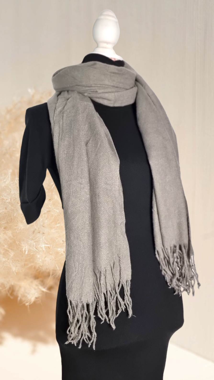 Bufanda Lisa XL 12 coloresBufanda XL lisa Bufandas XL extra suaves y calientes. Diseño liso y practico. Ideal como regalo 80% viscosa, 20% lana 170cm*60cm aproximadamente Envío: Suiza 2/4 días Europa 5/9 días