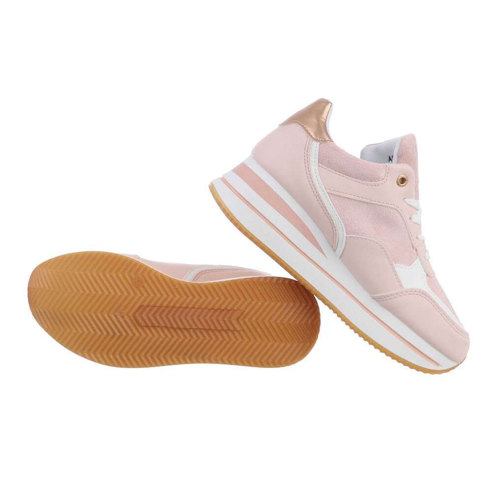 Zapatillas Eco Piel Ante Lilian PinkDeportivas Otoño Mujer Eco Piel Cómoda y con estilo? Claro que si! Nuestras zapatillas con cuña en tonos rosas y gold serán tus aliadas esta temporada. Las deportivas son un complemento perfecto para las mujeres que van