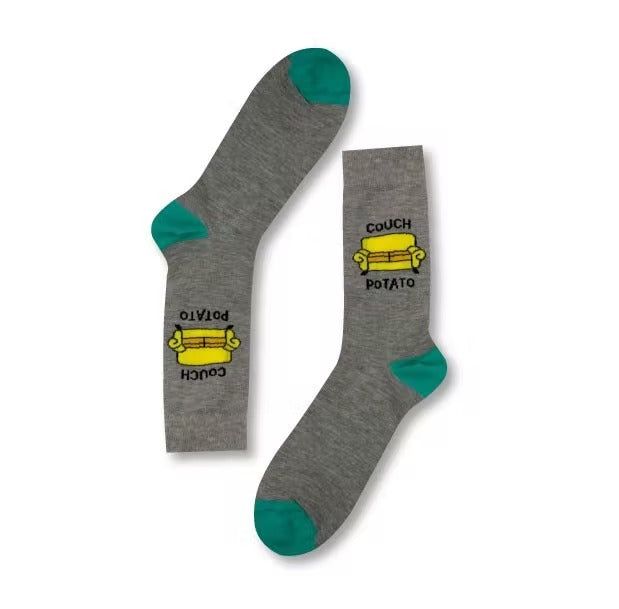 Set calcetines divertidos unisex CasaSet de regalo de calcetines casa Set de regalo de calcetines de casa unisexSe adapta a tallas de hombre y mujer 36 /444 pares de calcetines de algodón en caja de regaloComposición de fibra:Couch Potato: 55 % algodón, 2