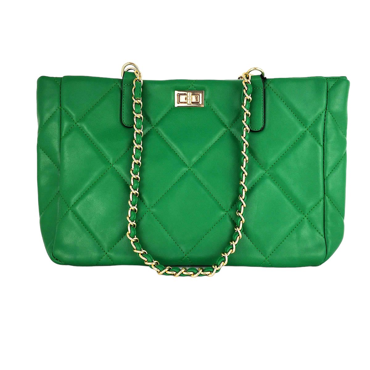 Bolso primavera 4 colores -Damen FrühlingstascheBolso primavera acolchado El bolso que te enamorara con su diseño y colores. Asa doble de cadena dorada y eco piel del color del bolso. Este bolso de primavera es de estilo acolchado , completa tu look con e