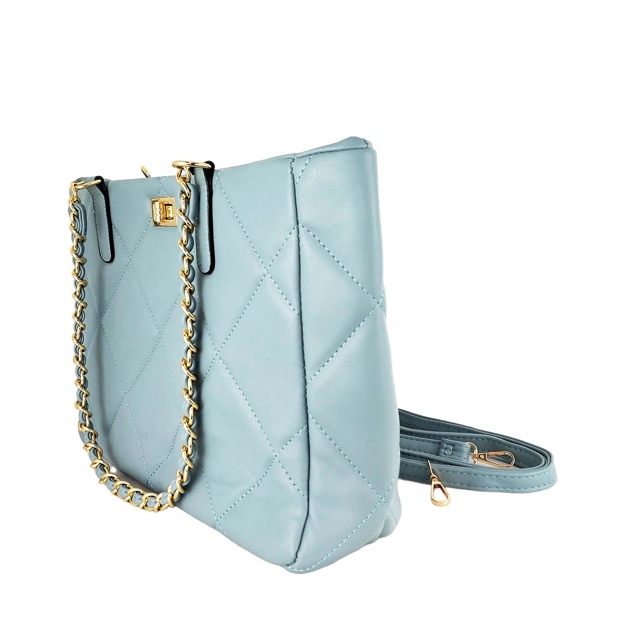 Bolso primavera 4 colores -Damen FrühlingstascheBolso primavera acolchado El bolso que te enamorara con su diseño y colores. Asa doble de cadena dorada y eco piel del color del bolso. Este bolso de primavera es de estilo acolchado , completa tu look con e