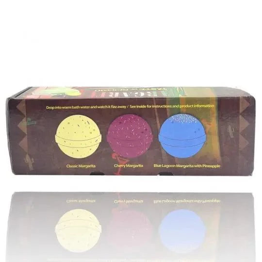Bomba de baño Margarita XLSet Regalo Bombas de Baño Margarita Es increíble pero cierto... ahora realmente puedes relajarte en un baño de cóctel con burbujas. Sumérjase totalmente en el aroma de una bomba de baño coctel Margarita. Estas bombas de baño de c