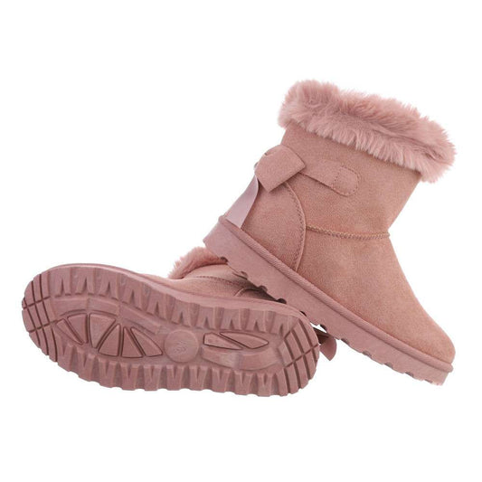 Botas de invierno rosa mujer . Botas ugg para mujer