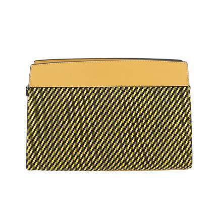 Bolso Elena Amarillo | Shoulder Bag YellowBolso italiano de hombro amarillo Bolso de hombro amarillo con contraste en negro. Correa adaptable. Medidas : 29cm*11cm*20cm Altura de la correa (cm): 60 Material eco piel 2 Bolsillos interiores 1 Bolsillo interi