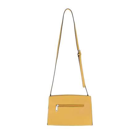 Bolso Elena Amarillo | Shoulder Bag YellowBolso italiano de hombro amarillo Bolso de hombro amarillo con contraste en negro. Correa adaptable. Medidas : 29cm*11cm*20cm Altura de la correa (cm): 60 Material eco piel 2 Bolsillos interiores 1 Bolsillo interi