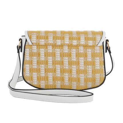 Bolso Trend Amarillo |Trend Bag YellowBolso italiano tejido mixto Tamaño: 22cm*7cm*16cm Altura de la correa (cm): 50-60 Bandolera Material: Tejido sintético y eco piel 2 Bolsillos interiores 1 Bolsillo interior con cremallera Bolsillo para teléfono Cierre