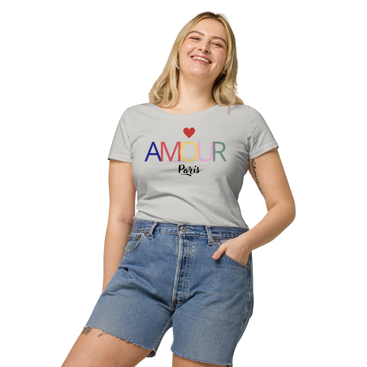 Camiseta orgánica "Amour"-amour,camiseta,novedad septiembre,printfull,t-shirt